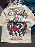 Mickey x Chrome Heart Graphic Oversized T-Shirt
