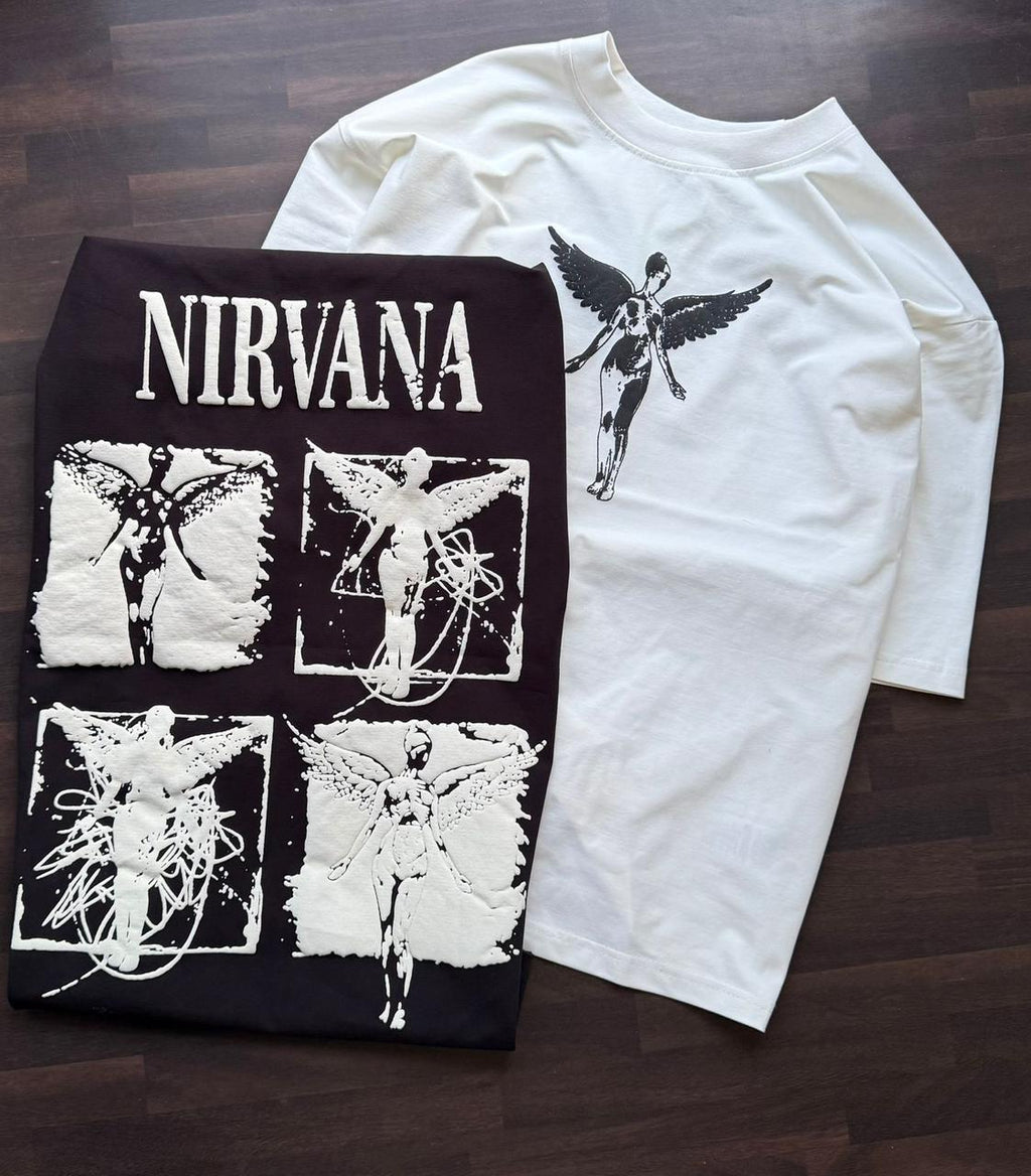 Nirvana Angel Graphic Oversized T-Shirt