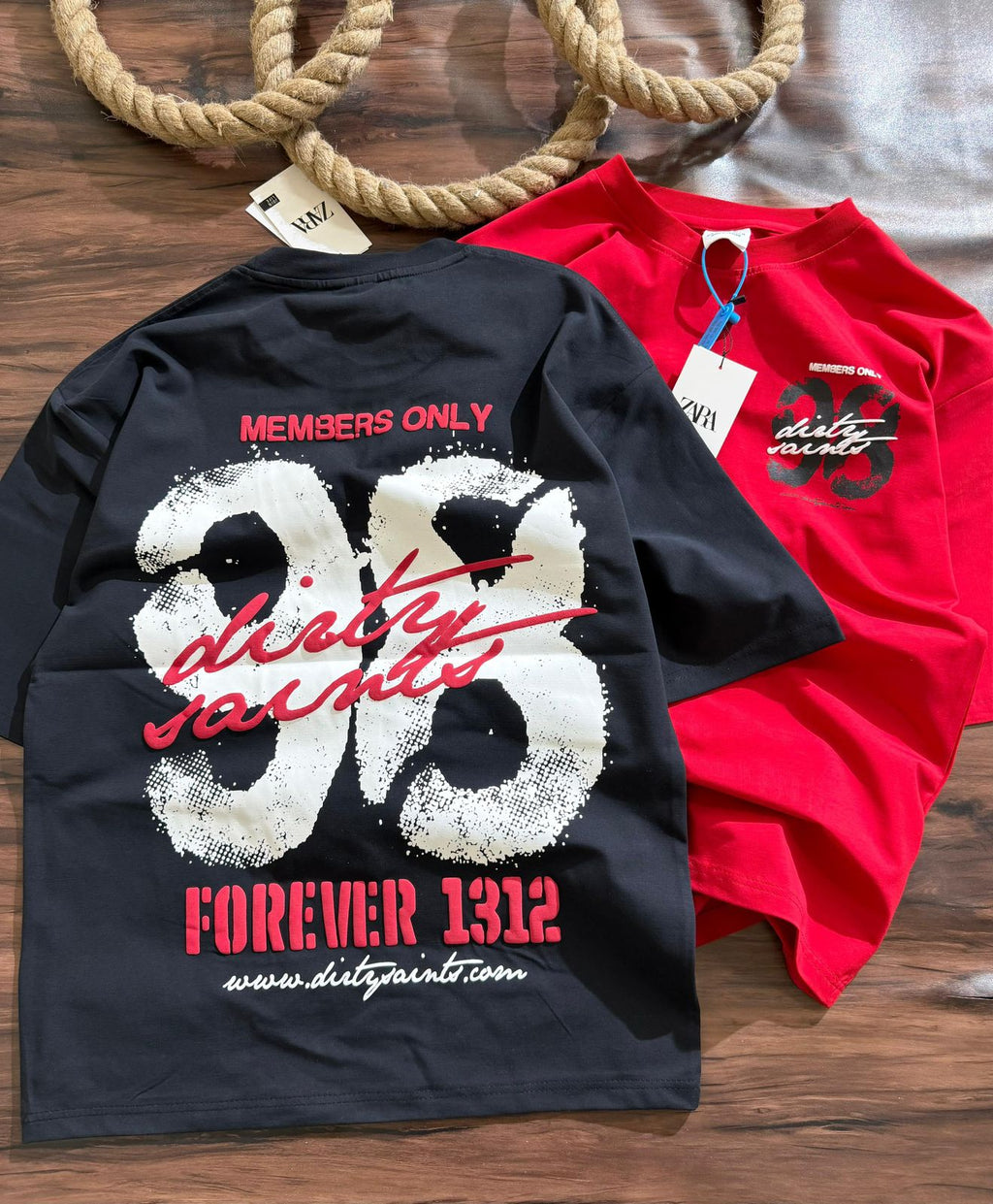 Members Only Graphic Print Oversized T-Shirt